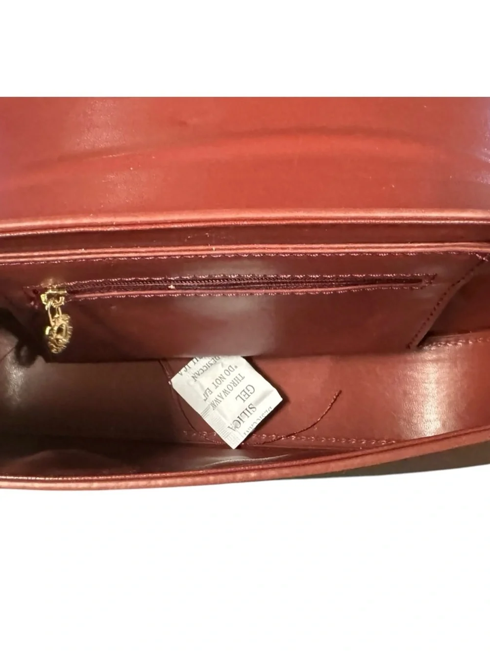 Valentino Orlandi Cherry Shoulder Bag with Gold V Emblem